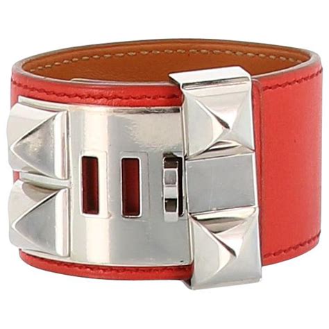 hermes orange leather bracelet|hermes leather bracelet.